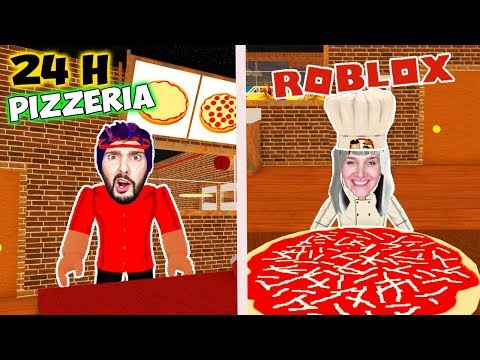 Roblox: KAAN + NINA ARBEITEN 24 STUNDEN IN EINER PIZZERIA! Roleplay bei Work at Pizza Place