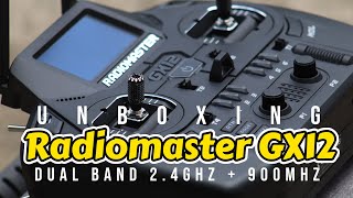 unboxing remote radiomaster GX12 ELRS dual band 2 4GHz 900MHz