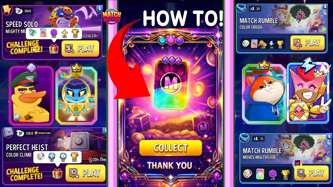 NEW KEYS 🔑 FREE Gift 🎁 (2 Solo+2 Rumble) Mighty Mushrooms /Color Climb/Color Crush /Moves Multiplier