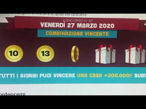 Vincicasa estrazione di venerdì 27 marzo 2020
