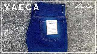 【YAECA】経年変化を楽しむ綿100%のデニムを購入しました。