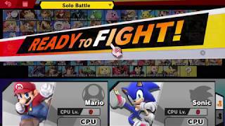 Mario Vs Sonic/ Cpu lvl 9