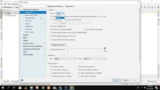 how to change android studio theme from white to black