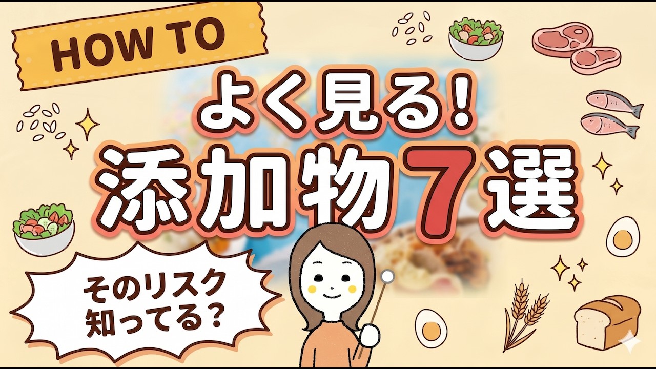 無添加の初心者必見 よく使用される食品添加物7選とその役割とリスク 10年後もっとキレイ