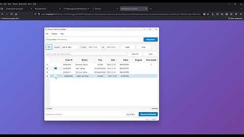 DScoreOrderDownloader demo workflow