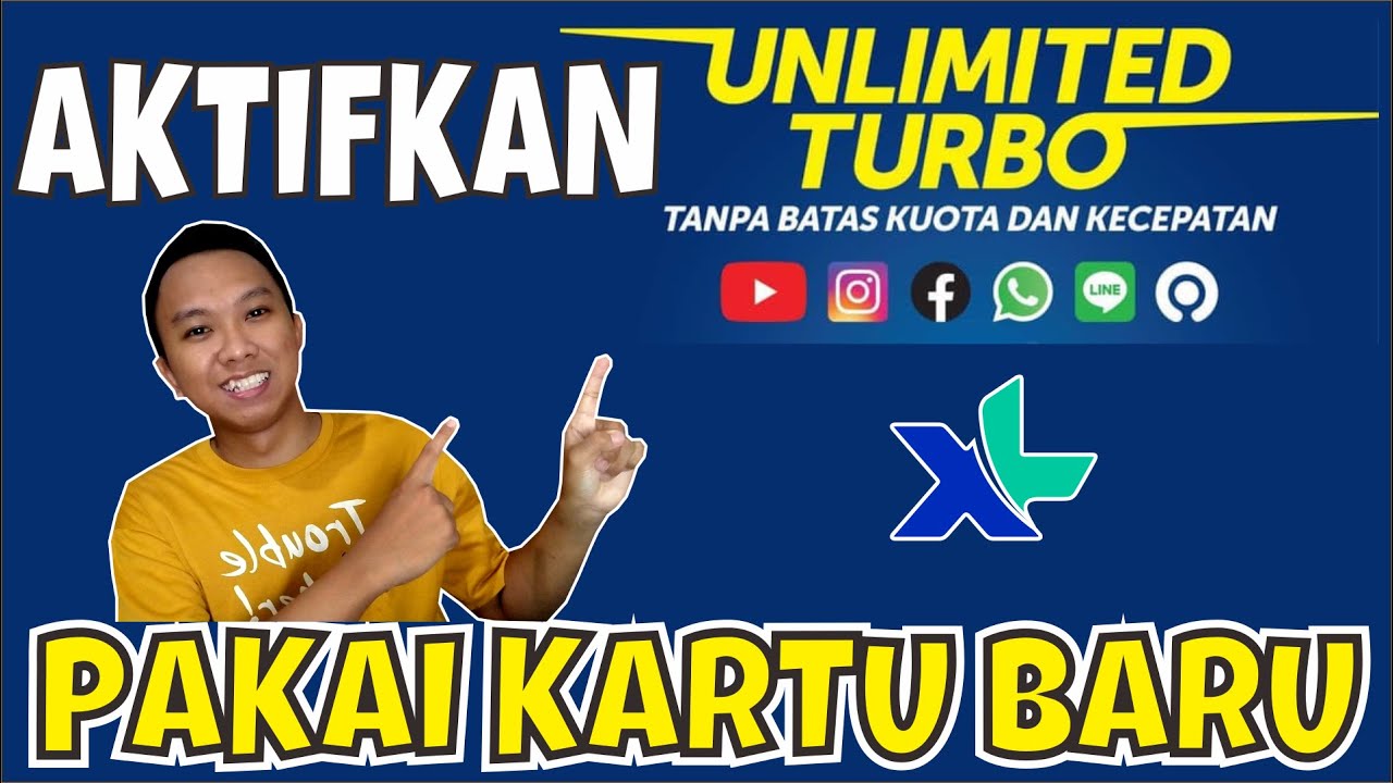 CARA MENGAKTIFKAN XL UNLIMITED TURBO PAKAI KARTU BARU - YouTube