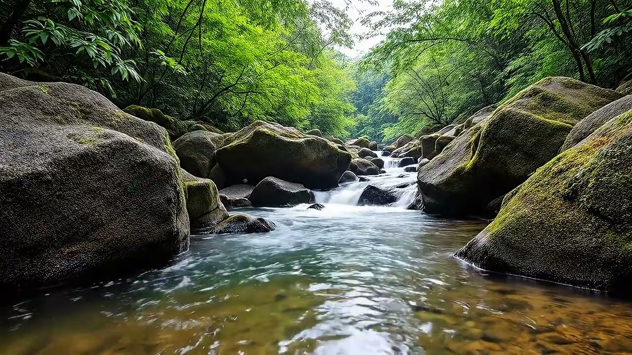 4K HDR Autumn Forest - Peaceful Fall Ambiance & Birdsong - Birds Signing in Colorful Autumn Woods