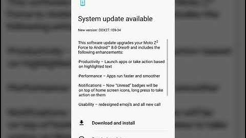 Verizon rolling out Android Oreo official update for the Moto Z2 Force