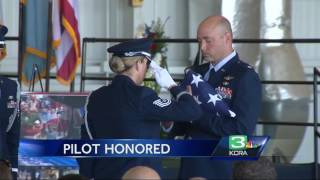 Somber memorial held for pilot killed in U-2 crash