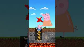 Evoker revived Mummy Pig😭 #peppapig #minecraft #animation #funny