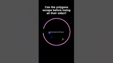 Each bounce makes the polygon lose a side. Can it escape? #satisfying #simulation #asmr  #bouncyball