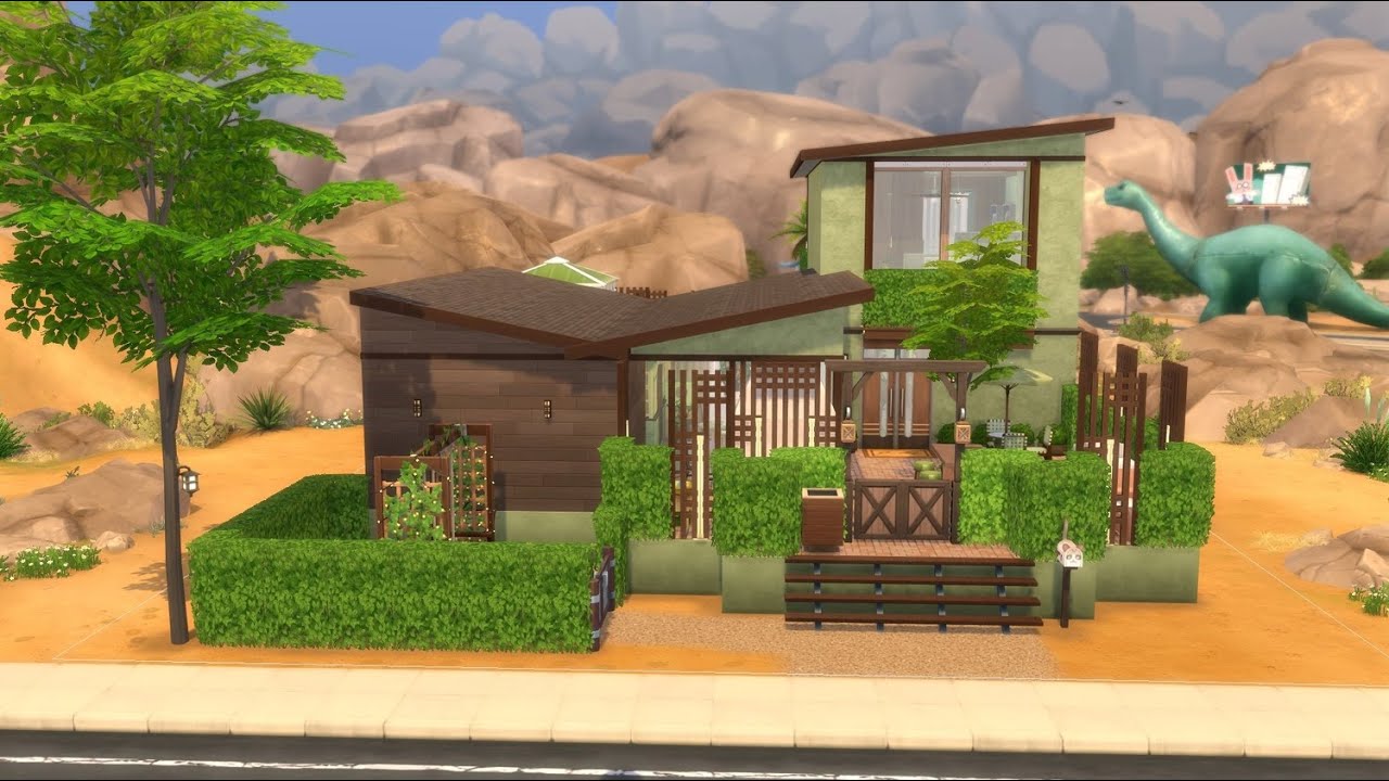 Midcentury Music House Sims 4