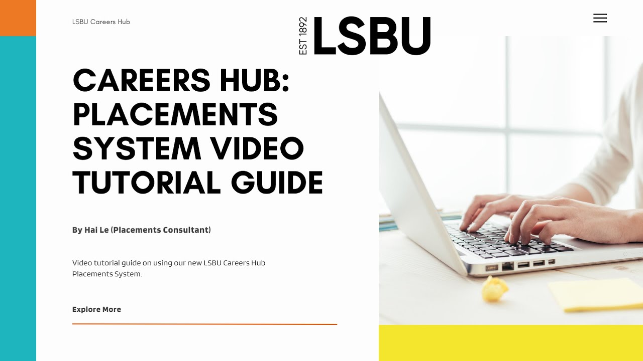 Careers Hub Placements System Tutorial Video YouTube