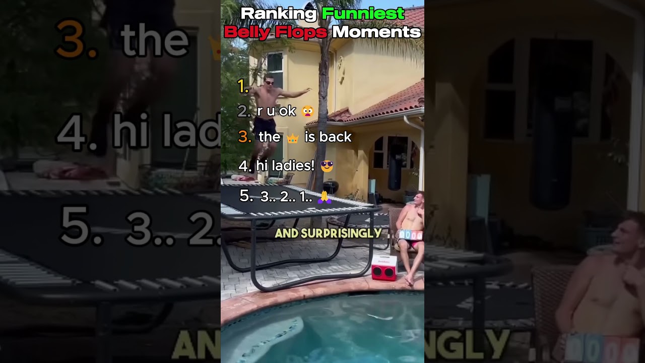 Ranking Funniest Belly Flops 🌊🤣💀