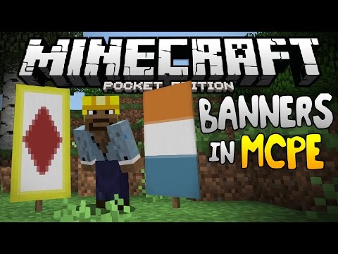 Banners In Mcpe Pocket Banners Mod For 0 15 6 Minecraft Pe