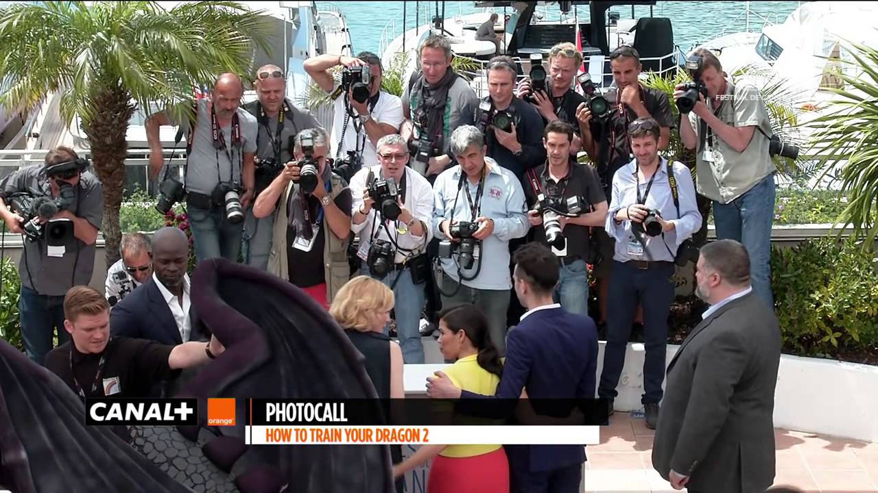 professional film crew wa Cannes 2014 - How to train your dragon 2 : Photocall