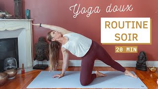 20 Minutes De Yoga Du Soir Routine Quotidienne Pour Se Détendre Hatha Yoga Tous Niveaux