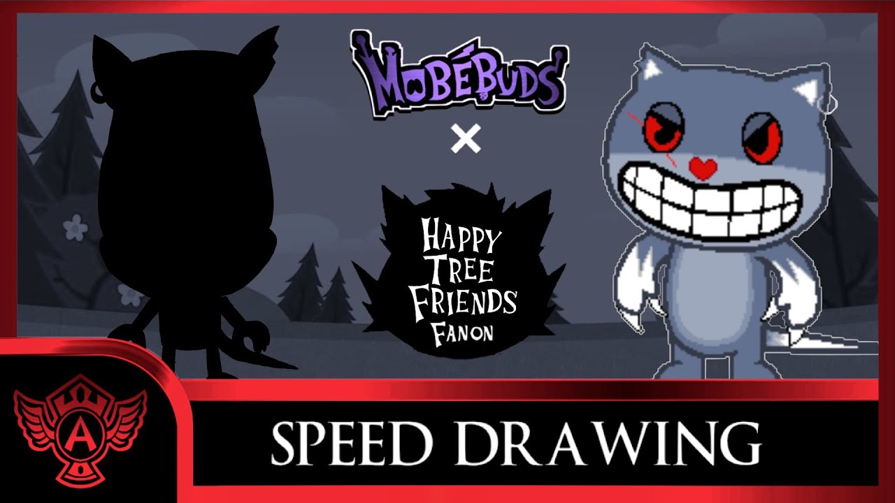 Drawing Character: Happy Tree Friends Fanon - Razor | in Mobebuds Style