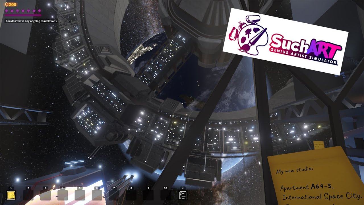 Creating art in my space studio! SuchArt!