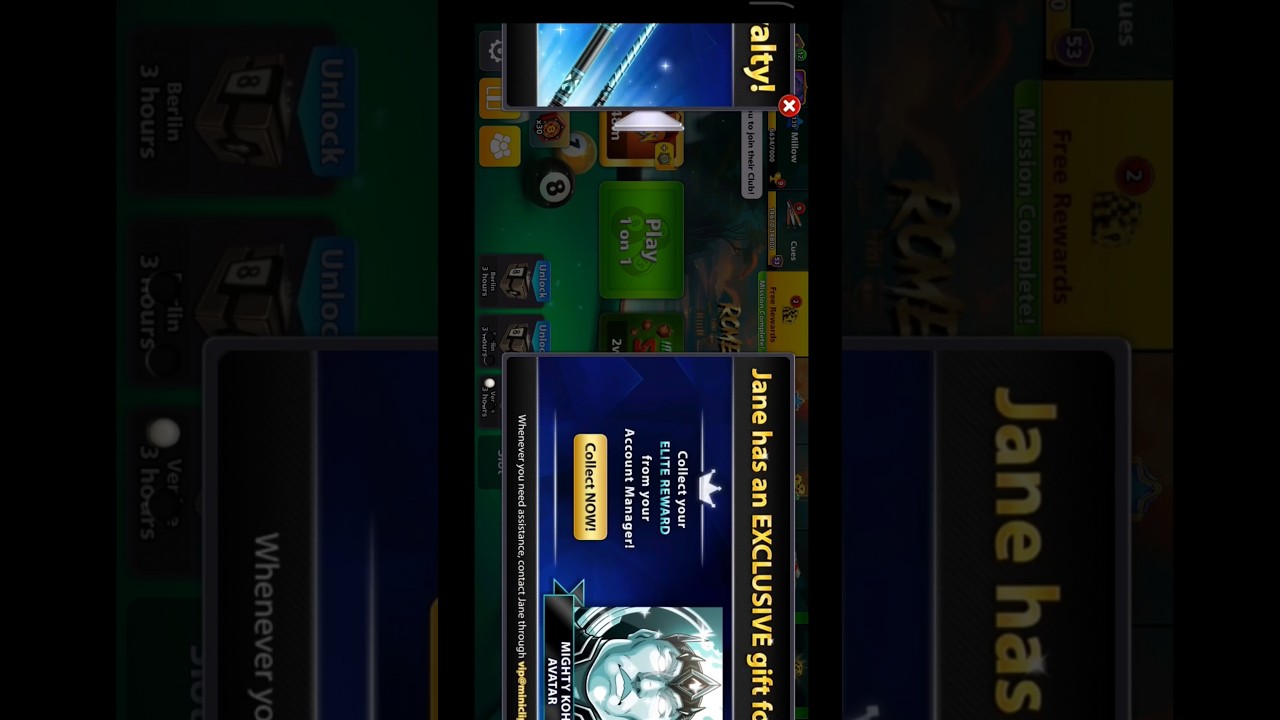 Gratis Avatar dan Vip Cue 8BP