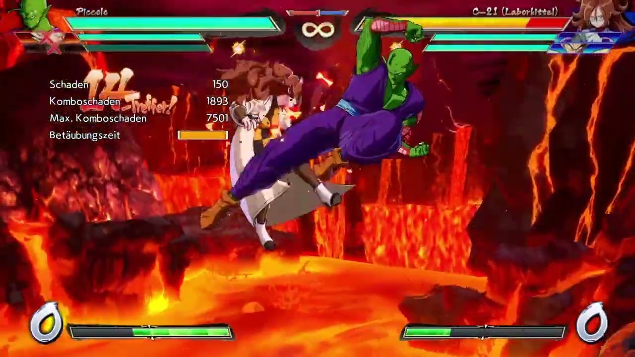 DBFZ Lab Coat 21 A assist combos + tag in combos with Piccolo and Ssj Vegeta