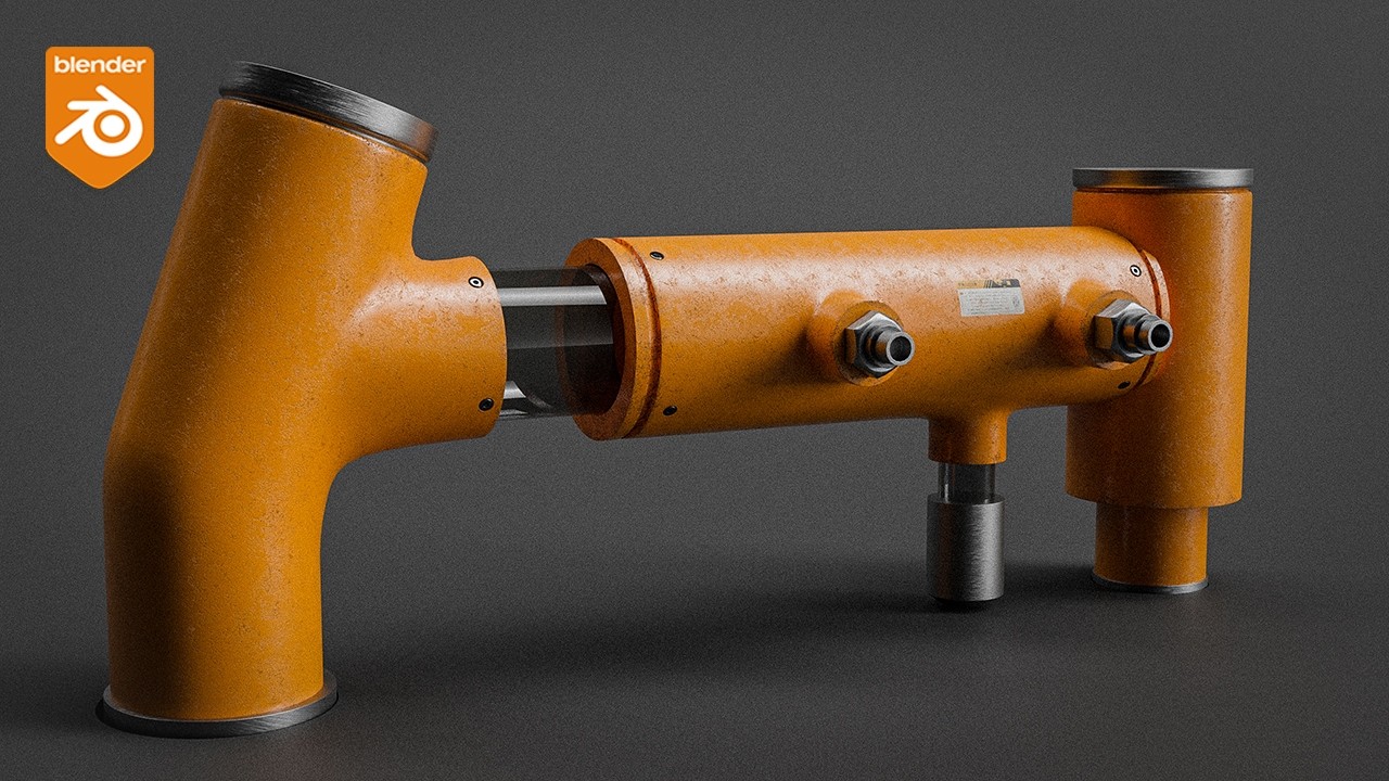 BEGINNER Hard Surface in Blender (Modeling + Texturing)