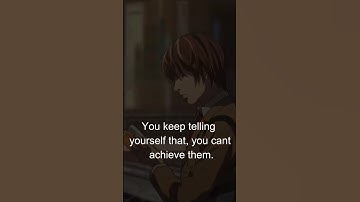 Set Goals for yourself! #shorts #deathnote #motivation