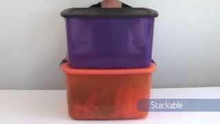 Sterilite 66 quart purple and black latch box