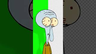 Squidward | Spongebub Green Screen - Footage 4K #greenscreen #spongebob