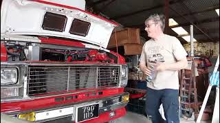 Old Van Engine Running