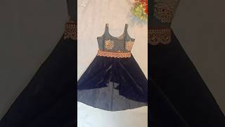 stylish frock design cutting and stitching#diy#ytshort#shortfeed#viralvideo#designerfrockcutting