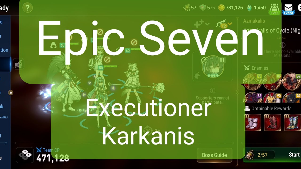 Executioner Karkanis Nightmare Mode in Epic Seven