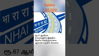 CENTRAL GOVERNMENT JOB 1,25000 SALARY #jobs #NHAI #jobs2022  #governmentjob