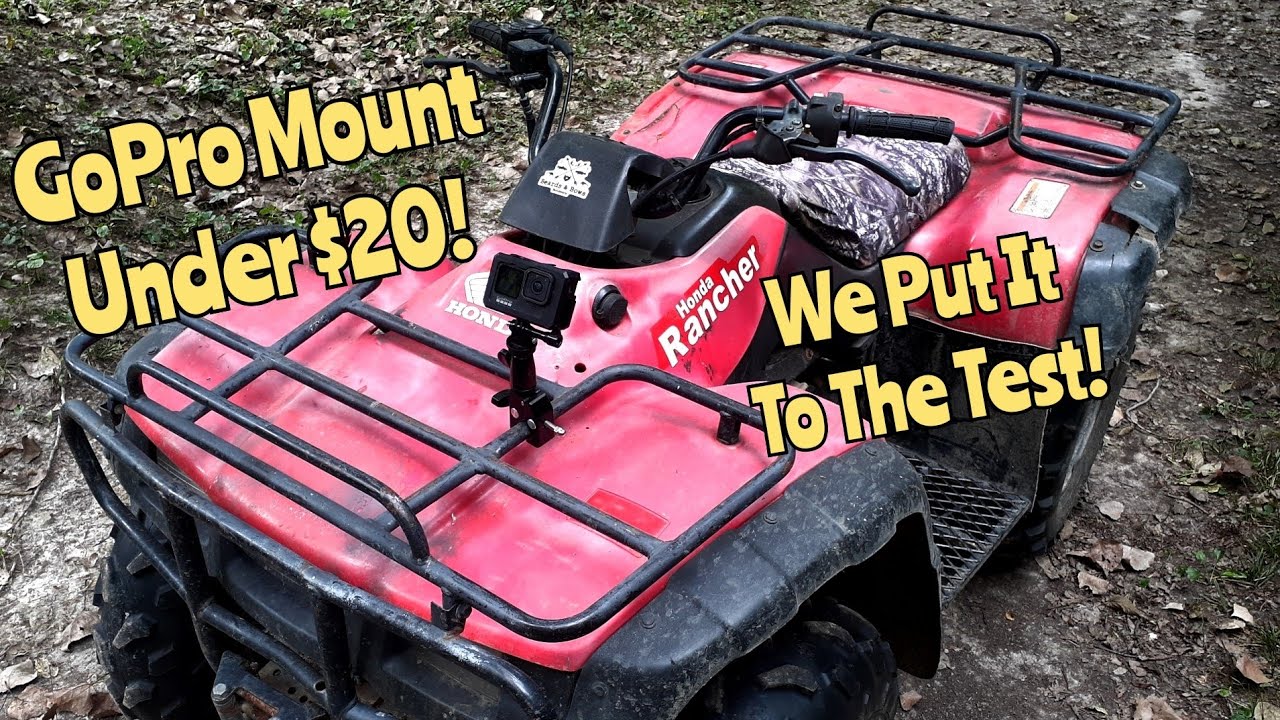 Cheap GoPro Mount / Will It Hold? Honda Rancher / Yamaha Grizzly / ATV