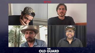 Marwan Kenzari, Matthias Schoenaerts, & Luca Marinelli Interview The Old Guard