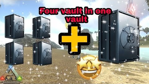 Four vault space in one vault drop/using vault drop method/ Ark mobile Trips and Tricks/ vault trick