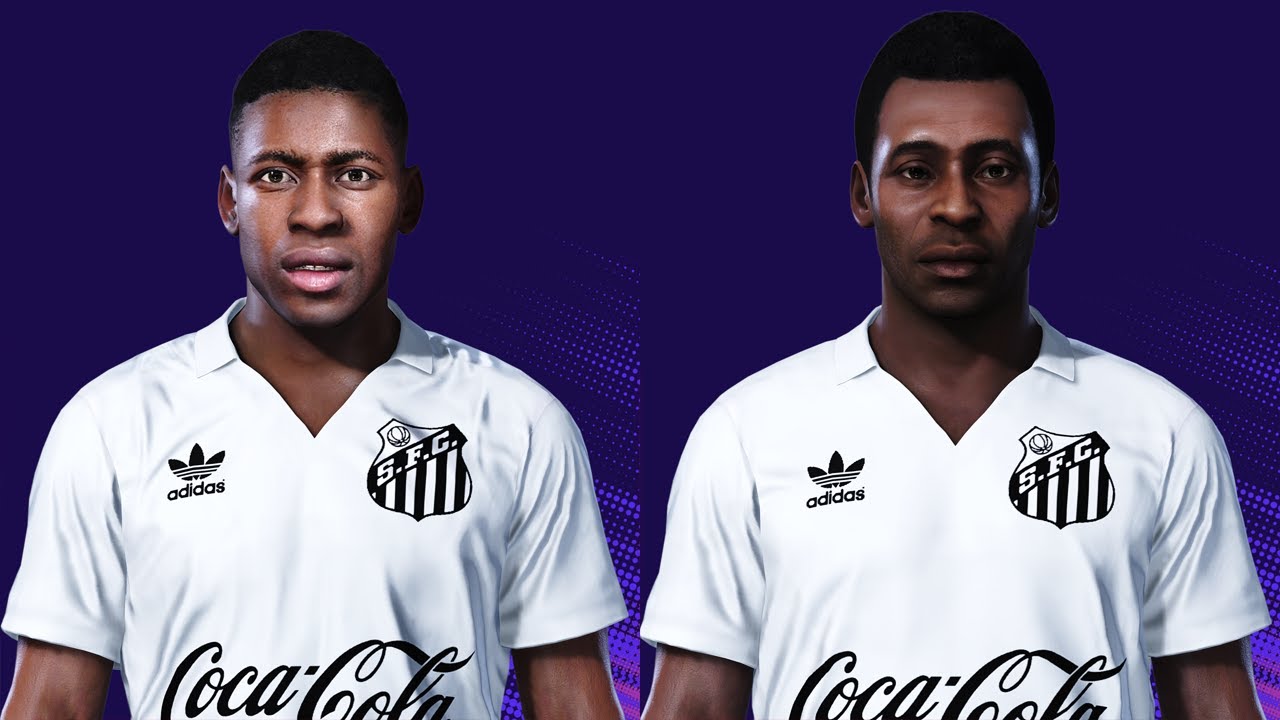 PES 2021 - PELÉ YOUNG (FACE By DNAI ) AND OLD VERSION(By Stels face