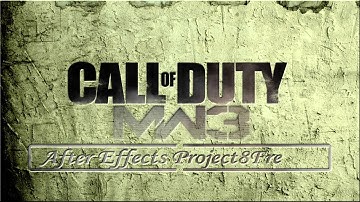 After Effects Projects Free - Call of Duty MW3