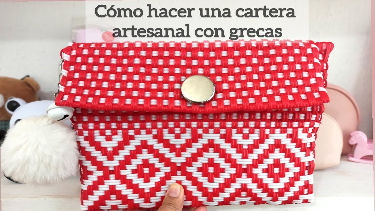 Cómo hacer una cartera artesanal con grecas -