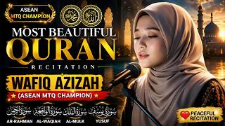 Download lagu Most Beautiful Quran Recitation, Wafiq Azizah (ASEAN MTQ Champion) Ar-Rahman Al-Waqiah Al-Mulk Yusuf