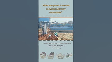 What equipment is needed to extract antimony concentrate from antimony ore?