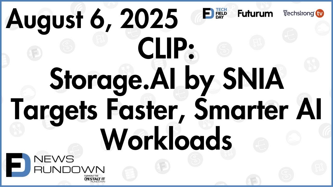 Storage AI by SNIA Targets Faster, Smarter AI Workloads