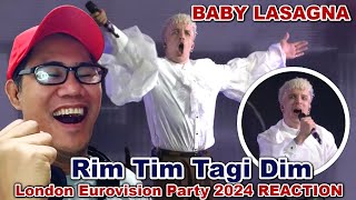Baby Lasagna - Rim Tim Tagi Dim - London Eurovision Party 2024 REACTION