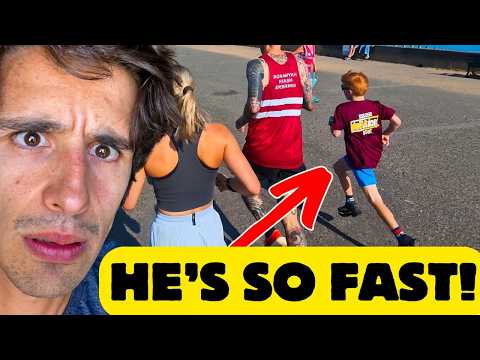 Racing the FASTEST 10 Year Old EVER at this Parkrun!!