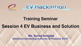 EVSustain Training Seminar Session 4: EV Business and Solution