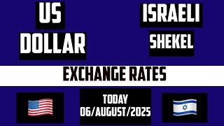 Dollar to Israeli Shekel Today 6 August 2025