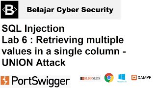 SQL Injection Lab 6: Retrieving multiple values in a single column - UNION Attack