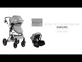 Kikkaboo  baby stroller darling 3 in 1 transformable seat