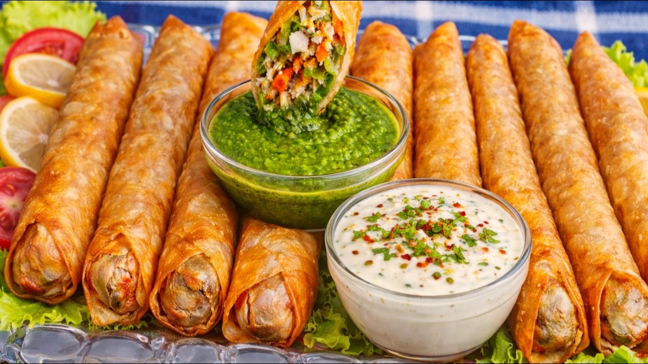 Chicken Vegetable Spring Roll Recipe By Gizaa Kada! Ramadan Special 2026
