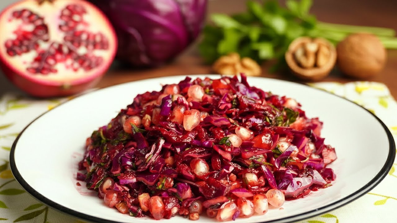 Winter Antioxidant Salad Recipe | Raw Beet, Pomegranate & Cabbage for Daily Wellness